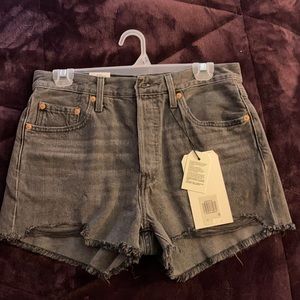 Levis black 501 shorts